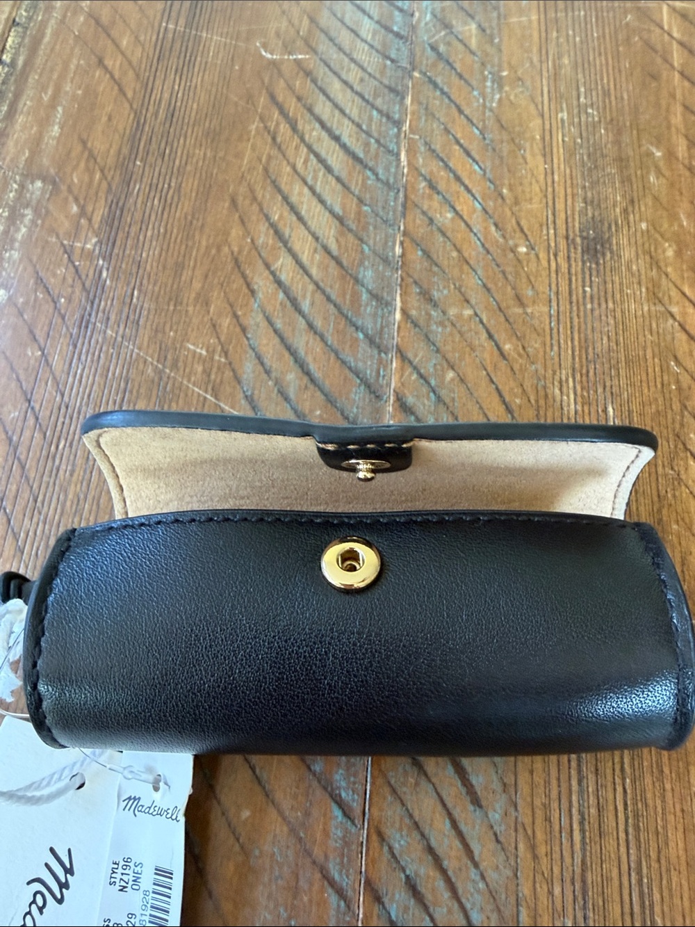 Women’s Madewell Lipstick bag Leather Black New NWT - Picture 4 of 7